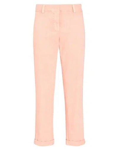 Peserico Woman Jeans Salmon Pink Size 10 Cotton, Lyocell, Elastane