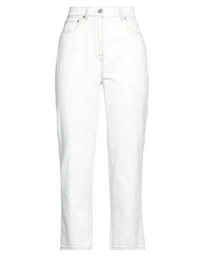Peserico Woman Jeans White Size 6 Cotton, Elastane