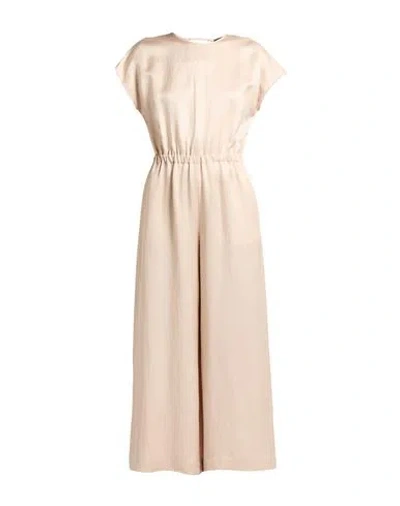 Peserico Woman Jumpsuit Sand Size 10 Viscose, Linen