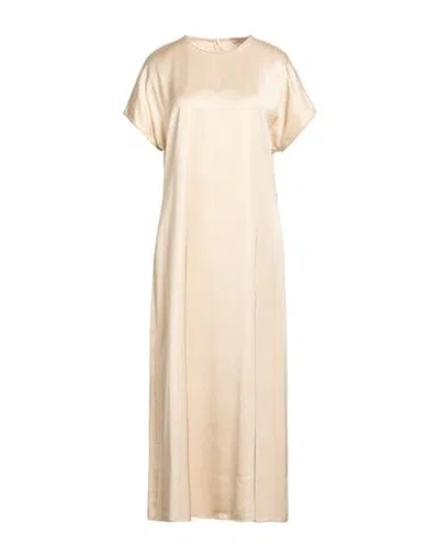 Peserico Woman Maxi Dress Beige Size 10 Viscose In Neutral