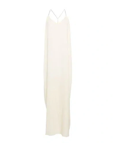 Peserico Woman Maxi Dress Beige Size 6 Viscose, Polyester In Neutral