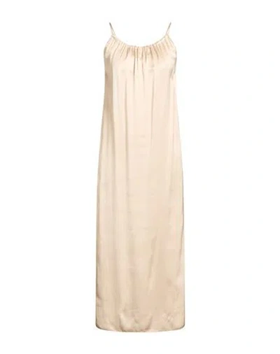 Peserico Woman Maxi Dress Beige Size 6 Viscose In Pink