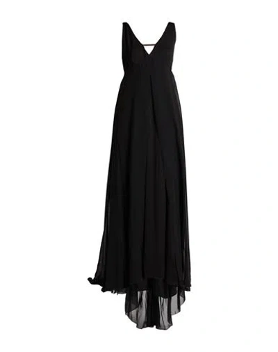 Peserico Woman Maxi Dress Black Size 10 Polyester, Viscose