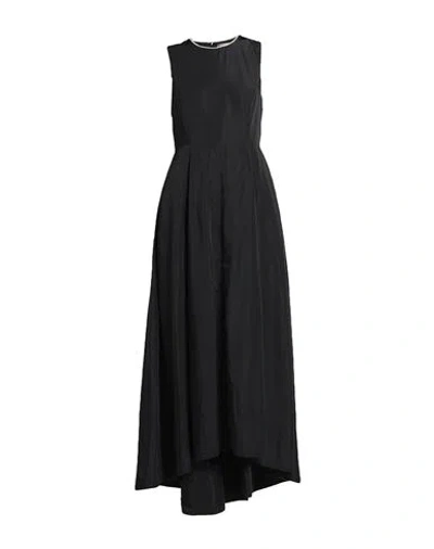 Peserico Woman Maxi Dress Black Size 14 Polyester