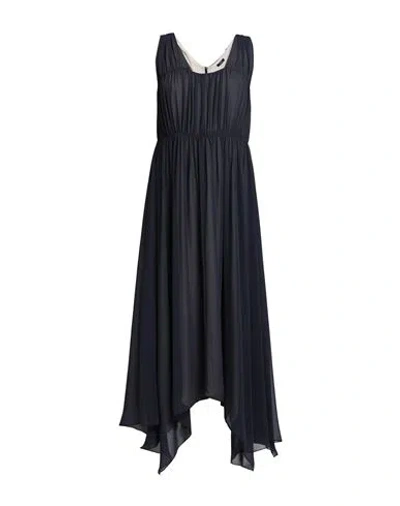 Peserico Woman Maxi Dress Black Size 8 Polyester