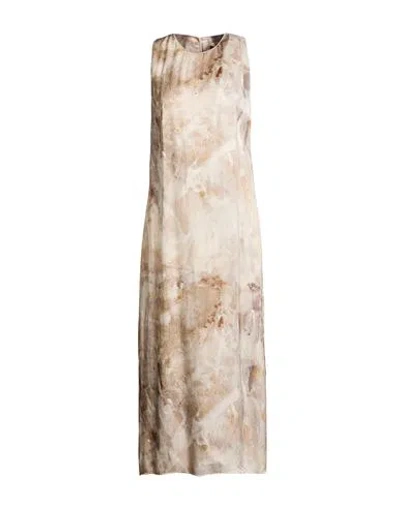 Peserico Woman Maxi Dress Blush Size 6 Viscose In Neutral