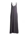 Peserico Woman Maxi Dress Charcoal Size 10 Viscose In Gray