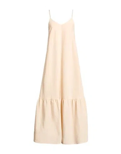 Peserico Woman Maxi Dress Ivory Size 2 Modal, Polyester In Neutral