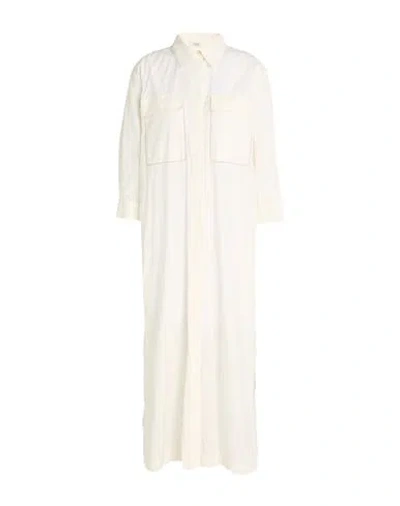 Peserico Woman Maxi Dress Ivory Size 6 Cotton, Polyester In White
