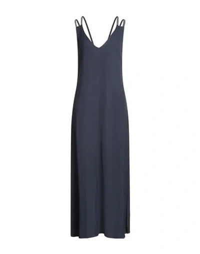 Peserico Woman Maxi Dress Midnight Blue Size 6 Viscose