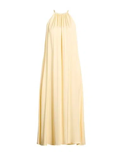 Peserico Woman Maxi Dress Pastel Yellow Size 6 Viscose