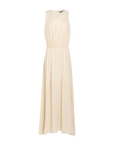 Peserico Woman Maxi Dress Sand Size 6 Polyester In Neutral
