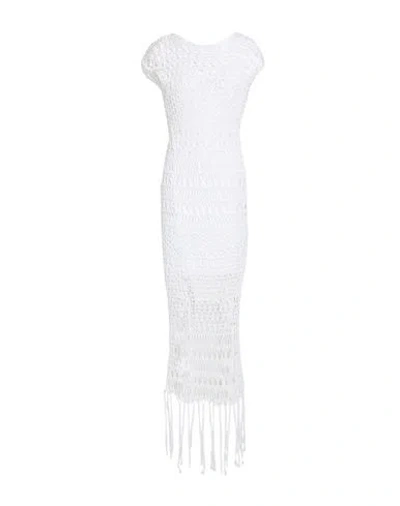 Peserico Woman Maxi Dress White Size 6 Cotton