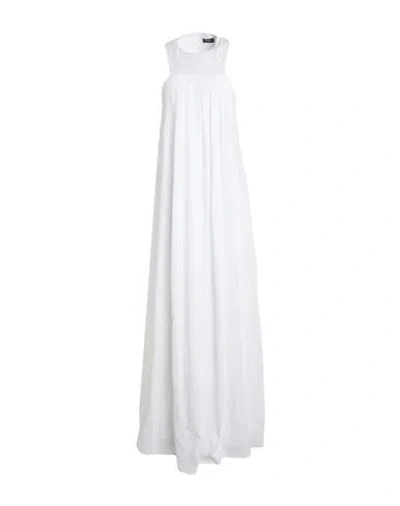 Peserico Woman Maxi Dress White Size 8 Linen, Cotton