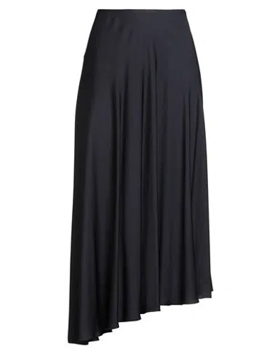 Peserico Woman Maxi Skirt Navy Size 10 Viscose In Blue