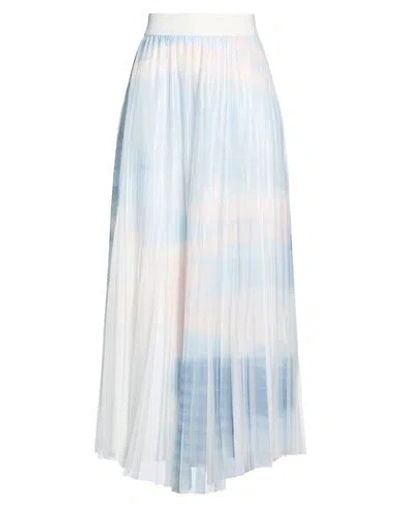 Peserico Woman Maxi Skirt Sky Blue Size 0 Cotton