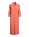 Shop Peserico Woman Midi Dress Beige Size 10 Virgin Wool, Silk, Cashmere