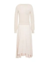 Peserico Woman Midi Dress Beige Size 2 Metallic Fiber, Viscose, Wool, Elastane, Virgin Wool