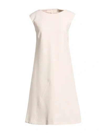 Peserico Woman Midi Dress Beige Size 6 Polyester, Viscose, Cotton, Elastane In Pink