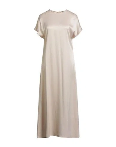 Peserico Woman Midi Dress Beige Size 8 Viscose, Wool In Neutral