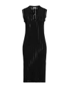 Peserico Woman Midi Dress Black Size 12 Cotton