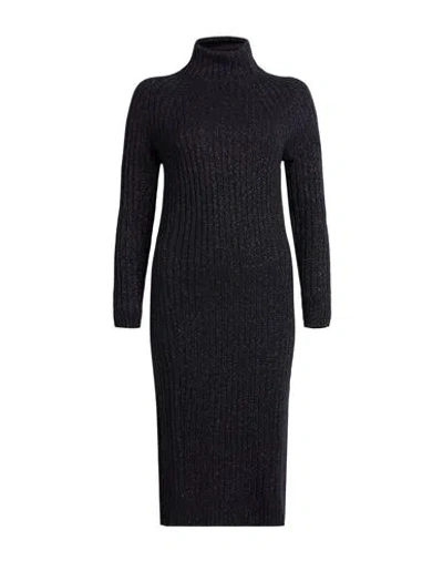 Peserico Woman Midi Dress Black Size 6 Wool, Cashmere, Polyester