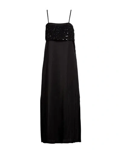 Peserico Woman Midi Dress Black Size 8 Viscose