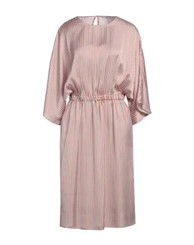 Peserico Woman Midi Dress Blush Size 6 Polyester In Pink