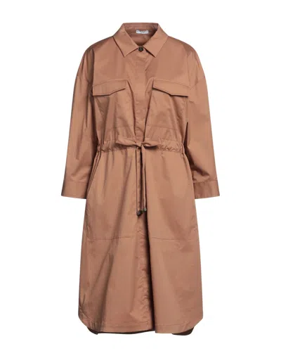 Peserico Midi Dresses In Camel