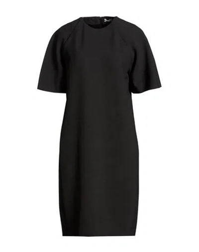Peserico Woman Midi Dress Charcoal Size 6 Polyester, Viscose, Cotton, Elastane In Black