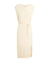 Peserico Woman Midi Dress Cream Size 8 Cotton In White