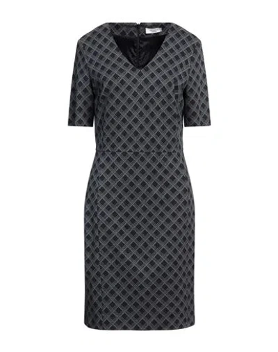Peserico Woman Midi Dress Grey Size 10 Cotton