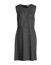 Peserico Woman Midi Dress Grey Size 12 Polyamide, Virgin Wool, Elastane In Grey