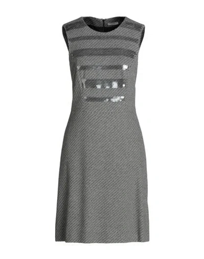 Peserico Woman Midi Dress Grey Size 6 Cotton