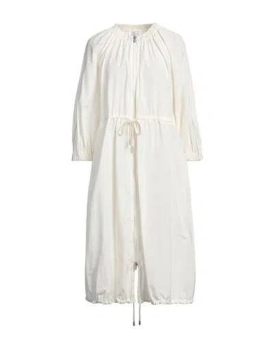 Peserico Woman Midi Dress Ivory Size 6 Cotton, Polyester In White