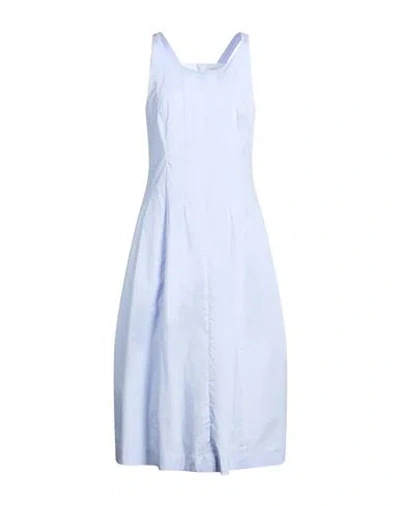Peserico Woman Midi Dress Light Blue Size 6 Cotton, Elastane