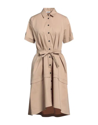 Peserico Midi Dresses In Beige