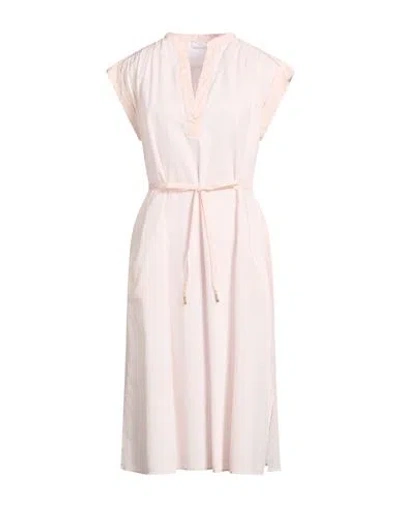 Peserico Woman Midi Dress Light Pink Size 10 Cotton