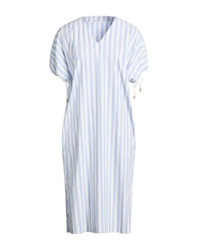 Peserico Woman Midi Dress Lilac Size 4 Cotton, Polyamide, Elastane In Purple