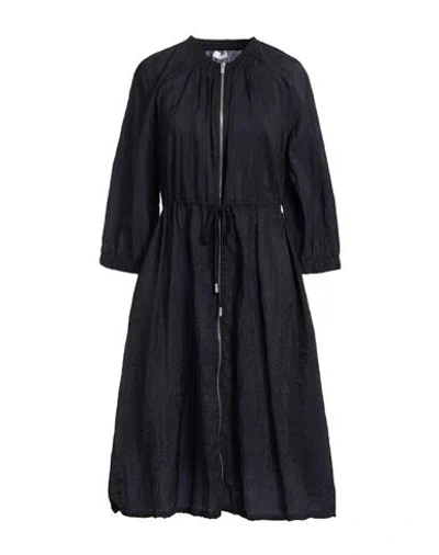 Peserico Woman Midi Dress Midnight Blue Size 8 Polyamide, Cotton