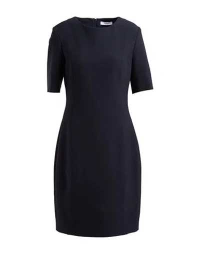 Peserico Woman Midi Dress Midnight Blue Size 12 Polyacrylic, Viscose, Cotton, Elastane