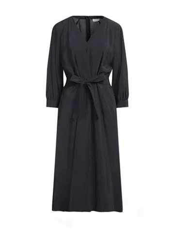Peserico Woman Midi Dress Midnight Blue Size 12 Modal, Polyester
