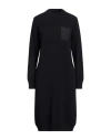 Peserico Woman Midi Dress Midnight Blue Size 2 Virgin Wool, Silk, Cashmere, Metallic Fiber
