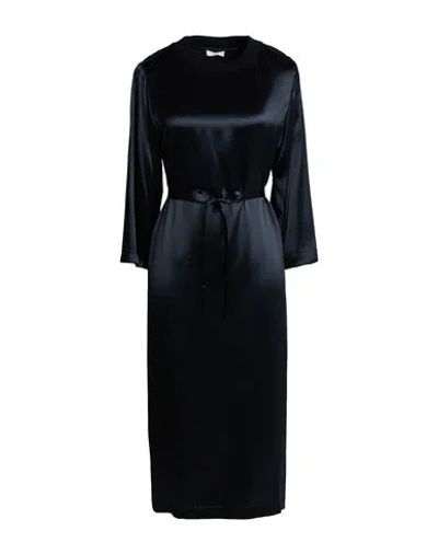 Peserico Woman Midi Dress Midnight Blue Size 6 Viscose