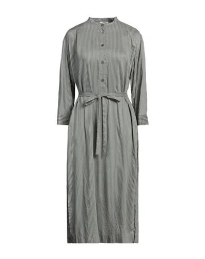 Peserico Woman Midi Dress Military Green Size 8 Viscose, Silk