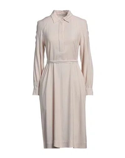 Peserico Woman Midi Dress Off White Size 8 Viscose, Wool, Elastane