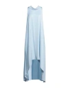 Peserico Woman Midi Dress Sky Blue Size 14 Viscose