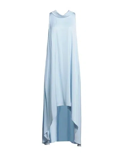 Peserico Woman Midi Dress Sky Blue Size 14 Viscose
