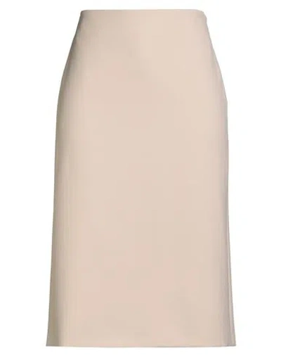 Peserico Woman Midi Skirt Beige Size 14 Polyester, Viscose, Cotton, Elastane In Pink