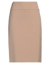 Peserico Woman Midi Skirt Beige Size 10 Polyester, Viscose, Cotton, Elastane In Beige